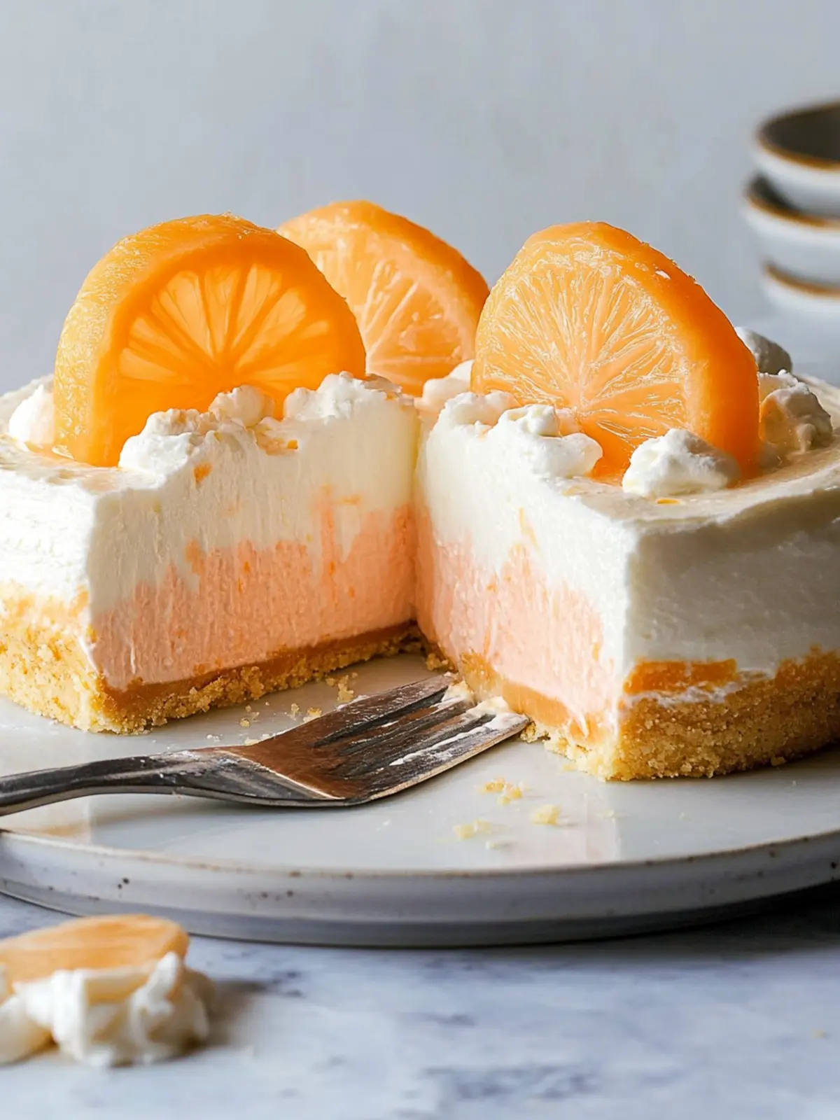 No-Bake Creamsicle Cheesecake