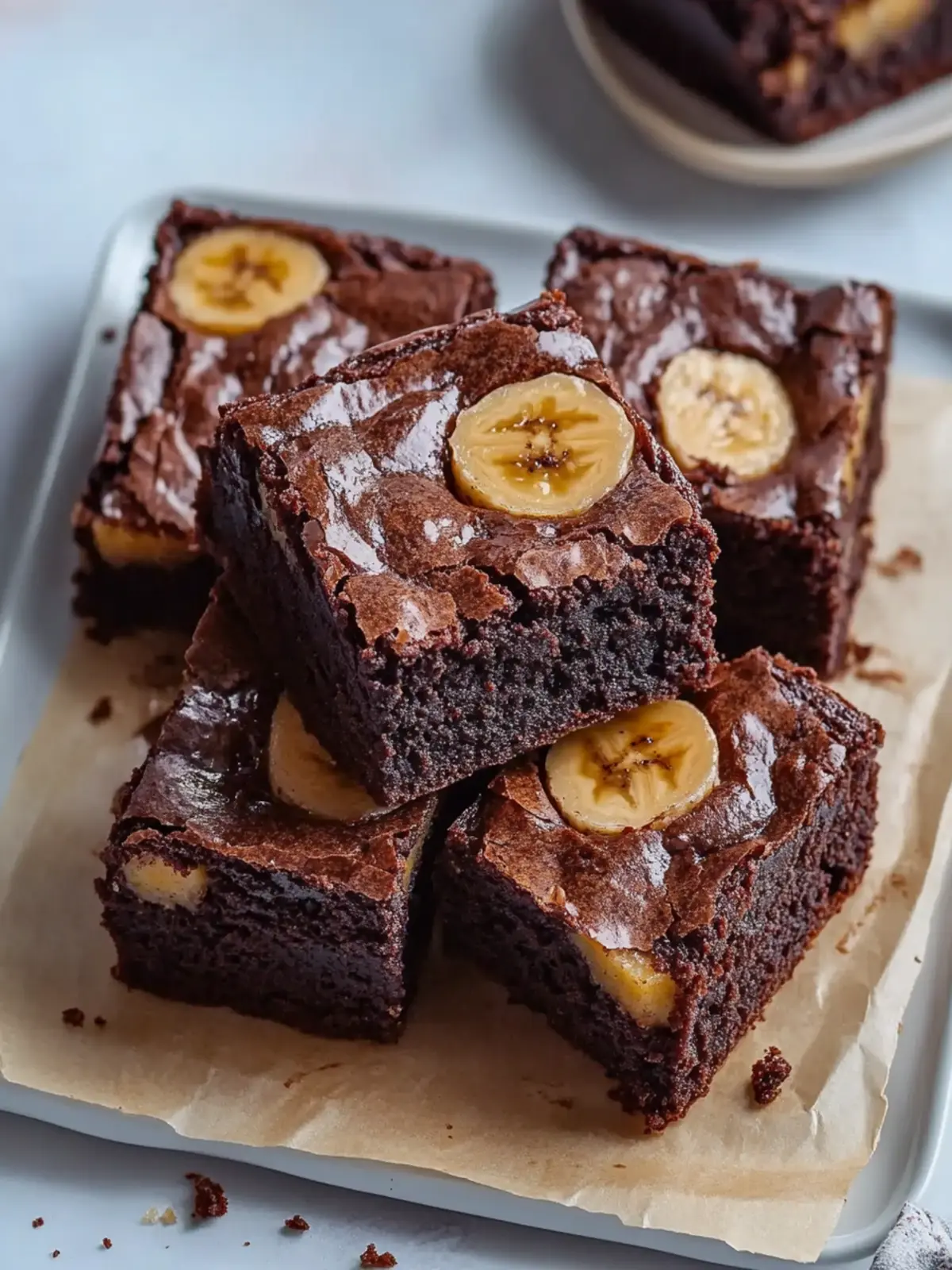 Fudgy Banana Bread Brownies