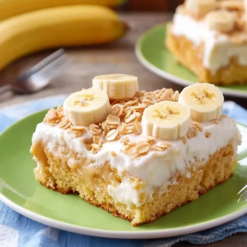 Banana Pudding Poke Cake