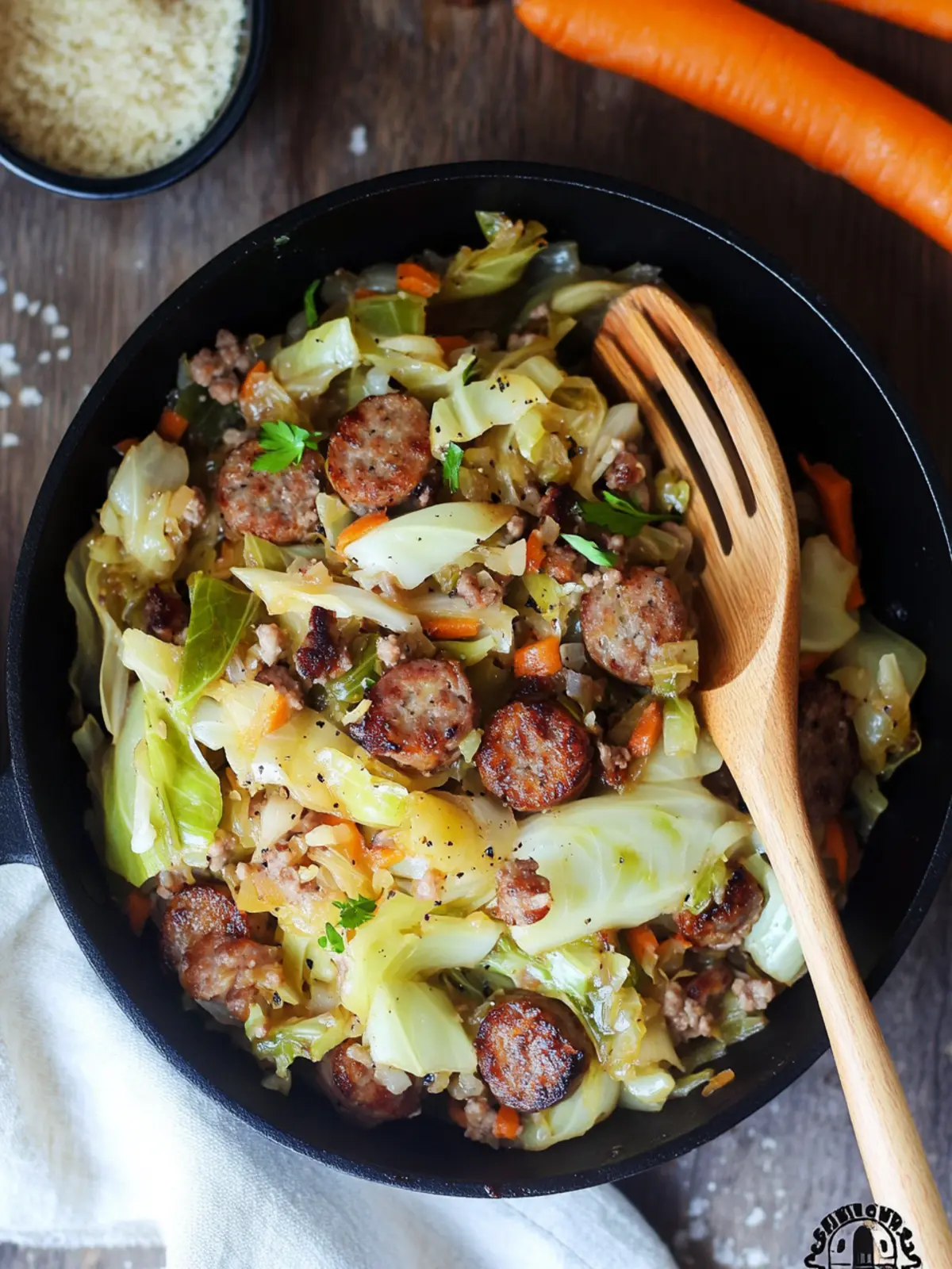 Cabbage and Sausage Skillet
