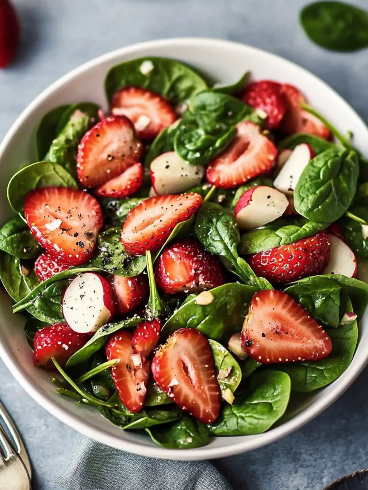 strawberry spinach salad