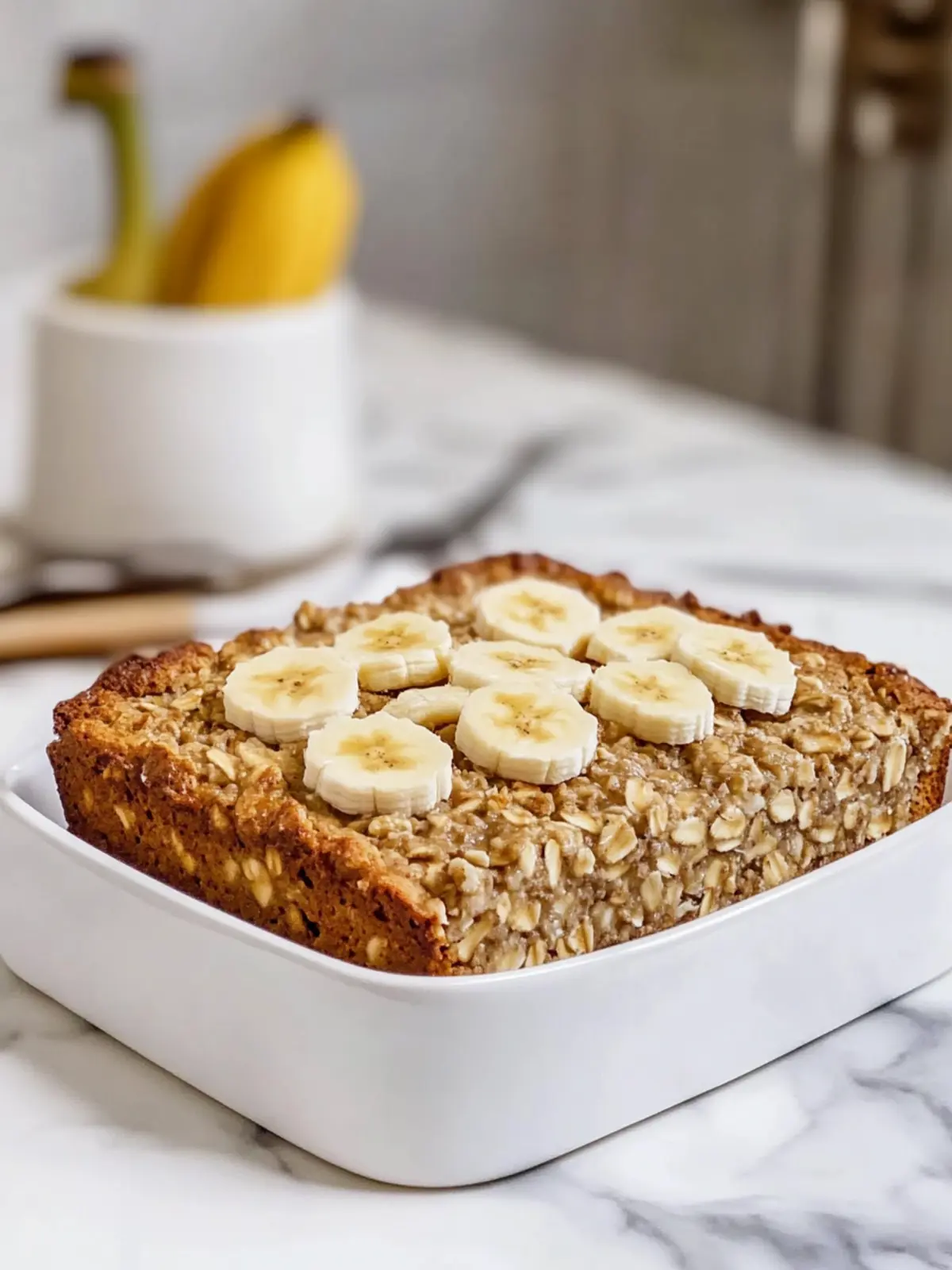 Banana Bread Baked Oatmeal
