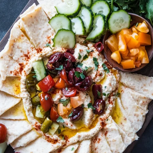 Mediterranean Hummus Board
