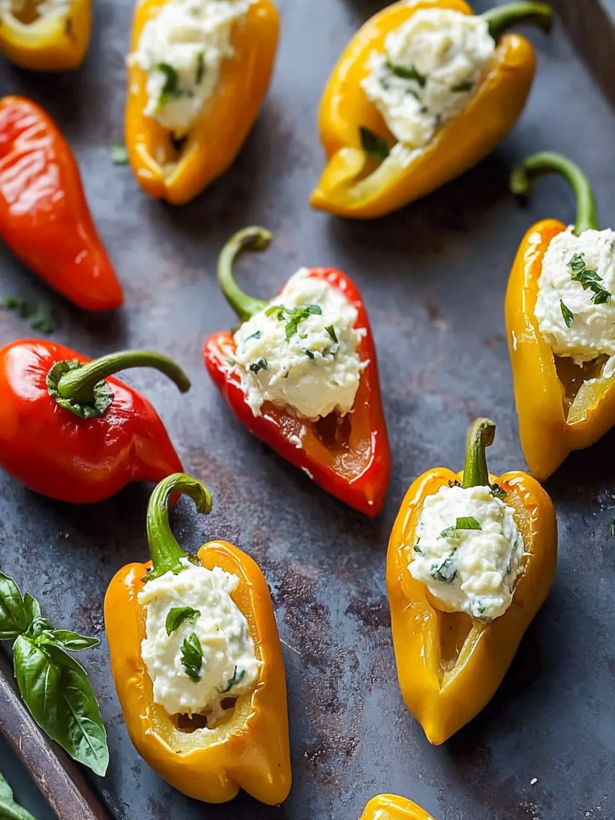 Cream Cheese Stuffed Mini Peppers