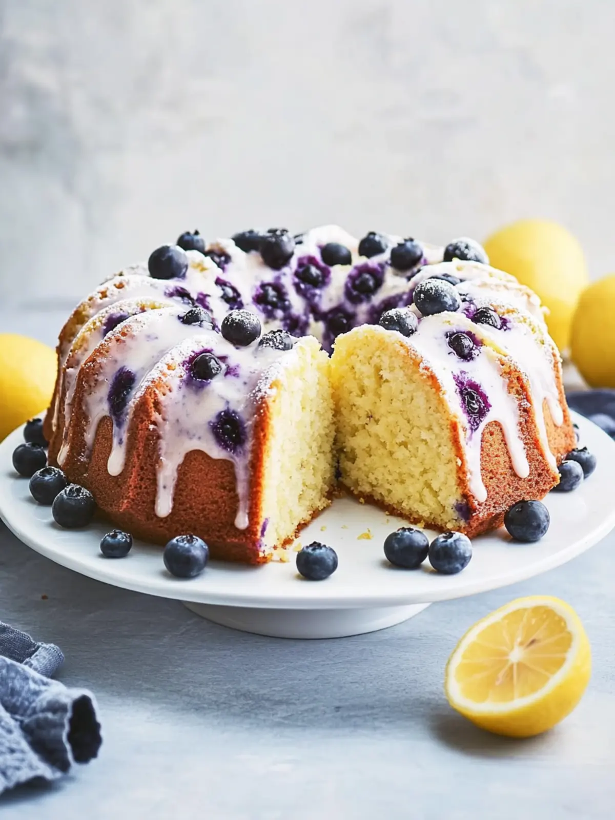 Lemon-Blueberry Pound Cake