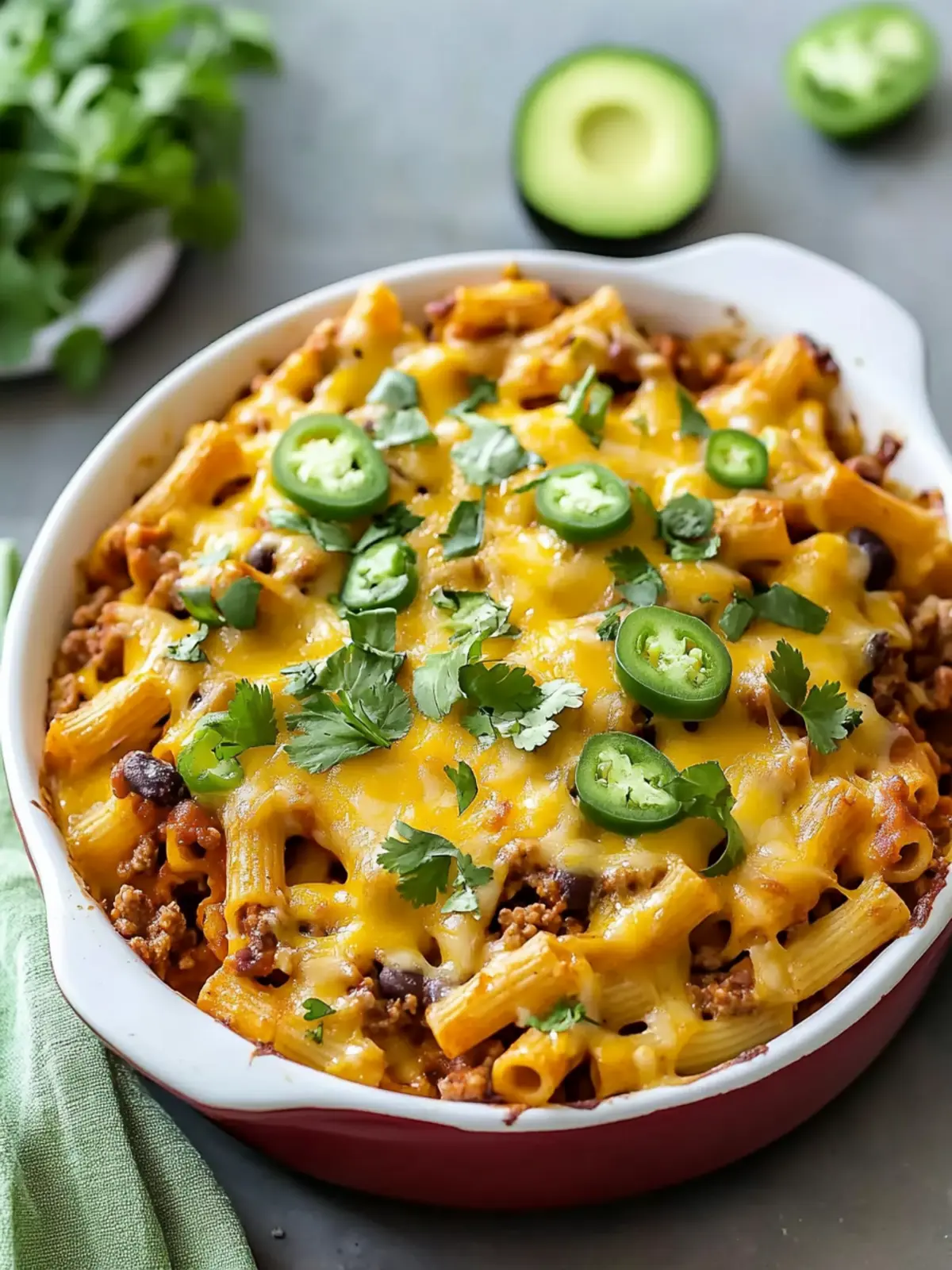 Loaded Taco Pasta Bake