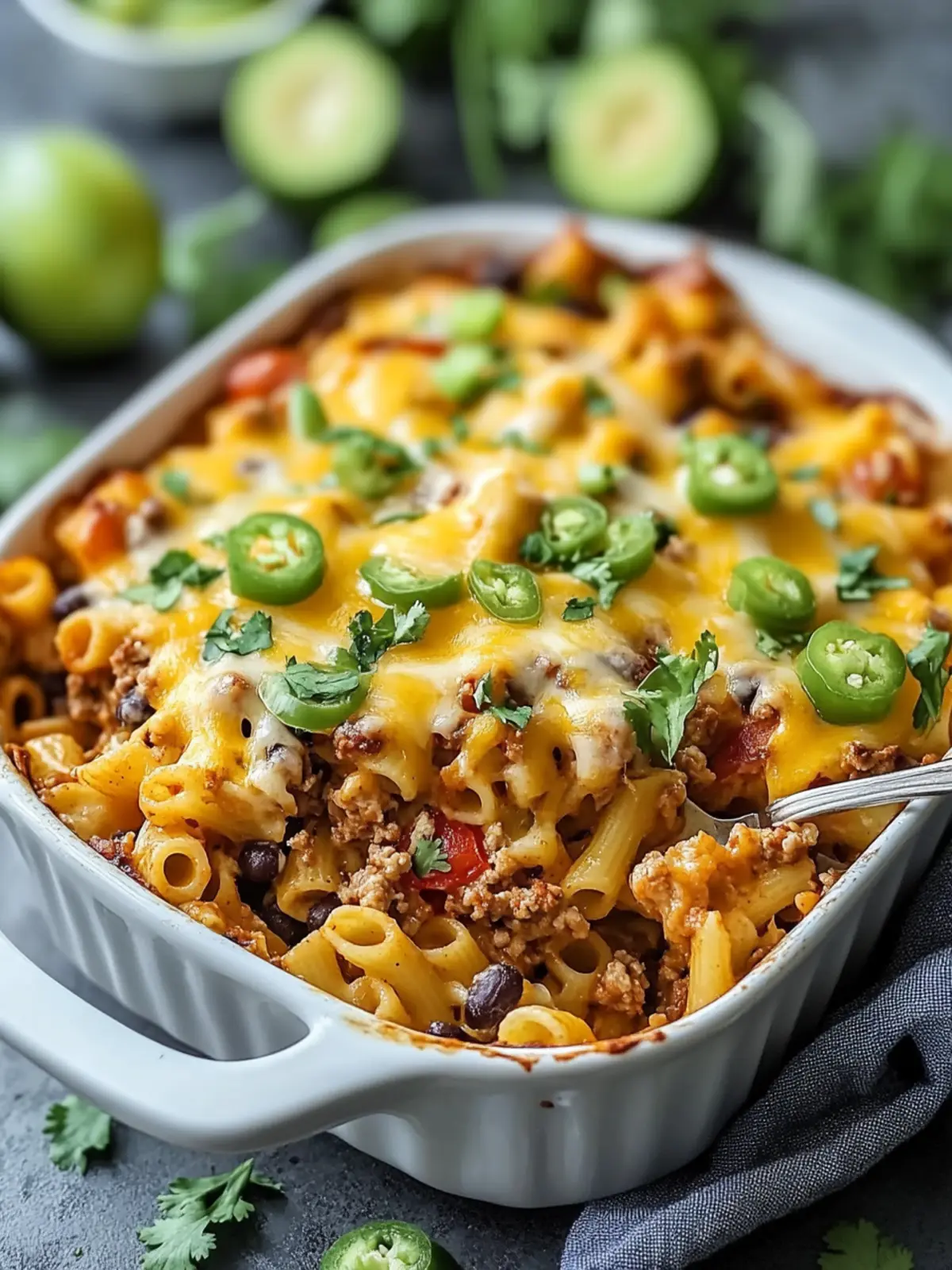 Loaded Taco Pasta Bake