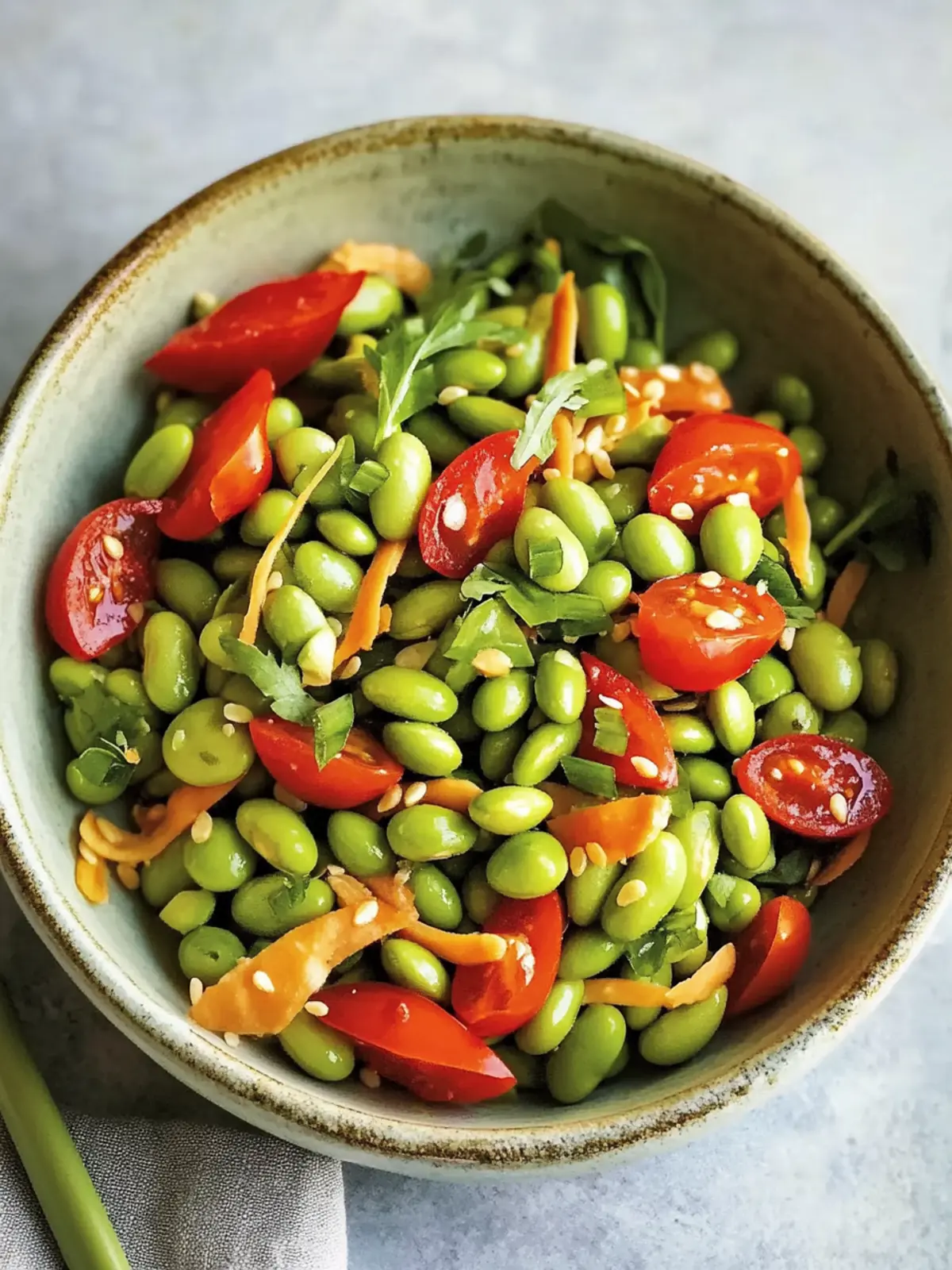 Quick Roasted Edamame Salad