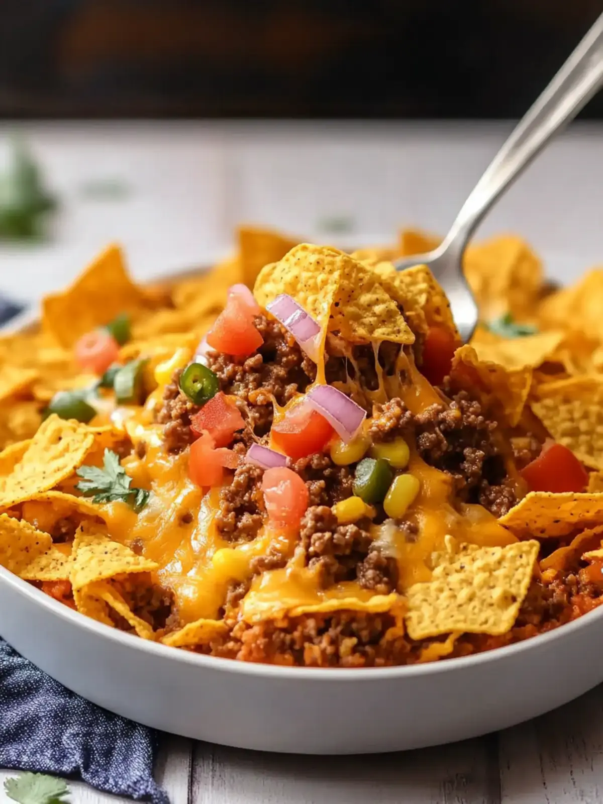 Doritos Taco Casserole with Ground Beef