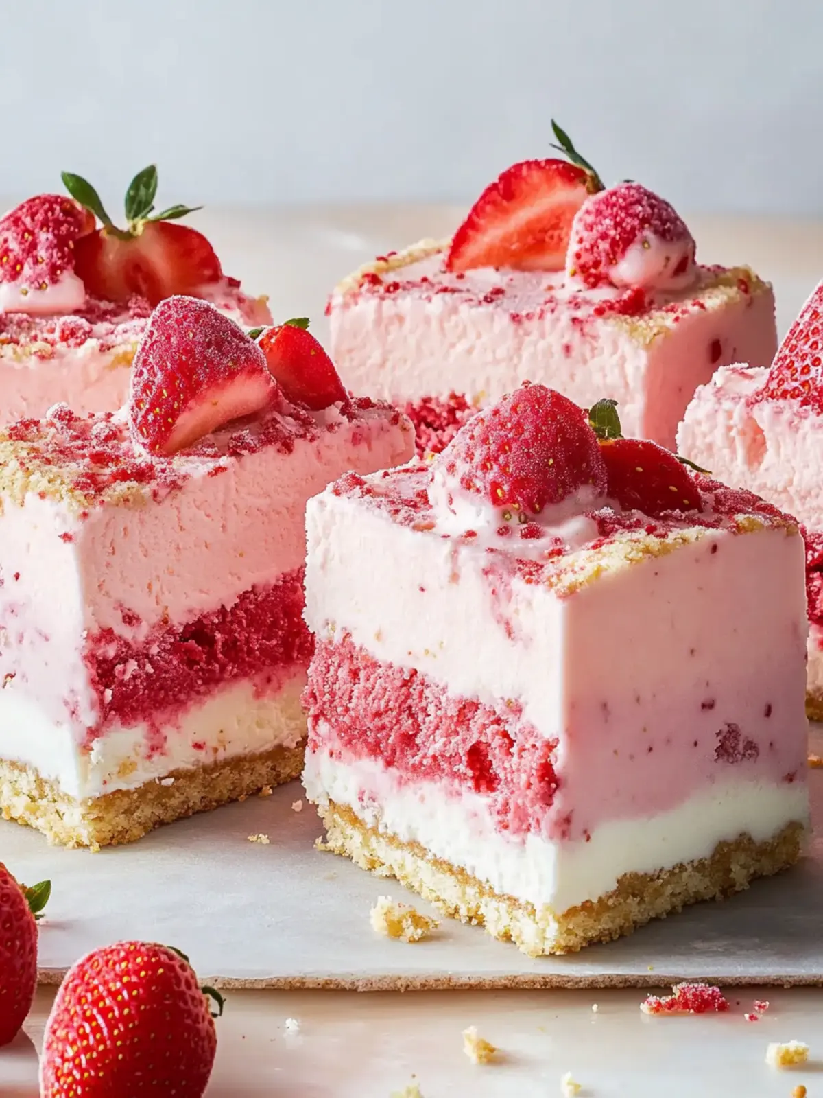 Strawberry Shortcake Ice Cream Cake