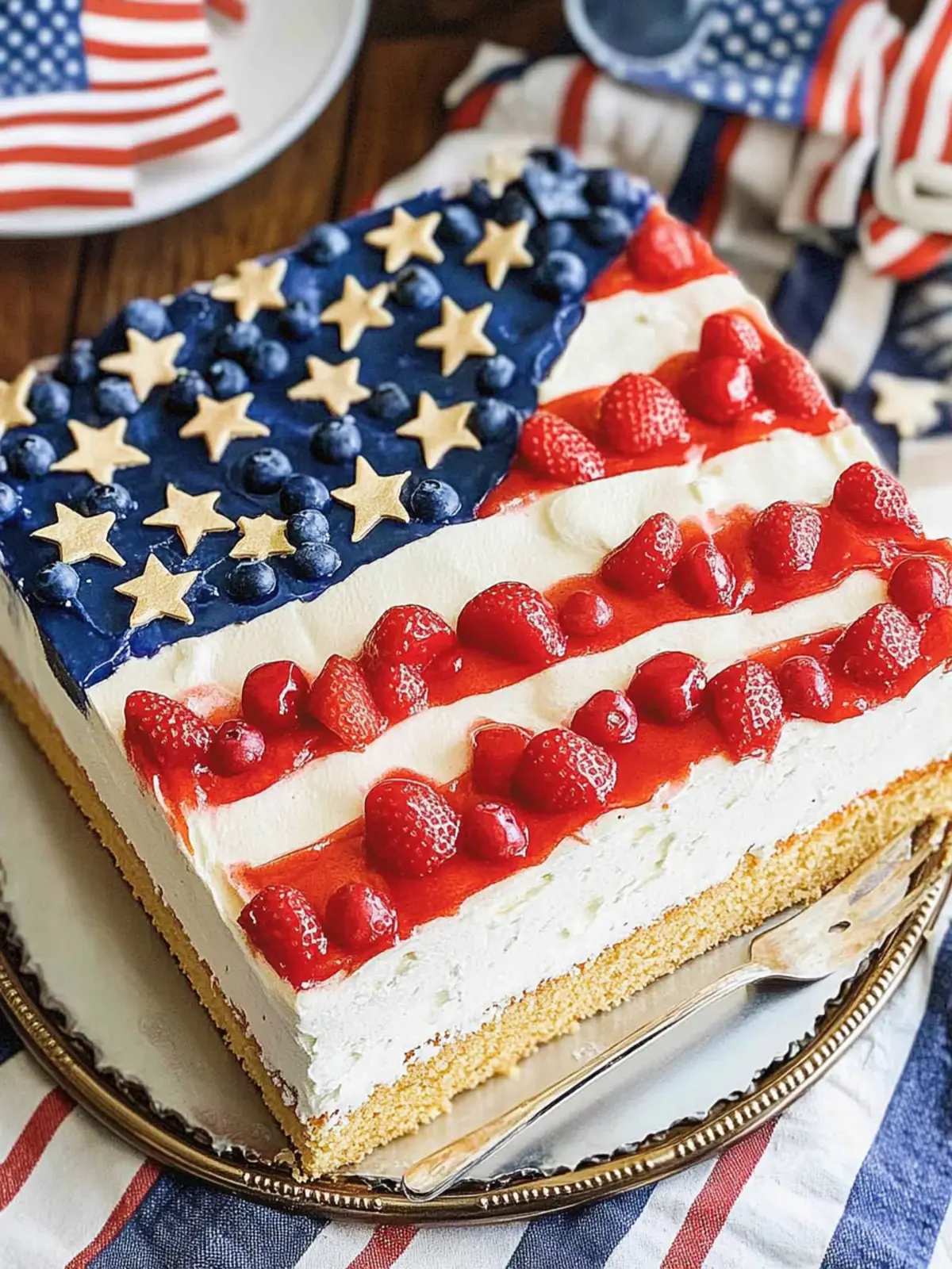 american flag cake
