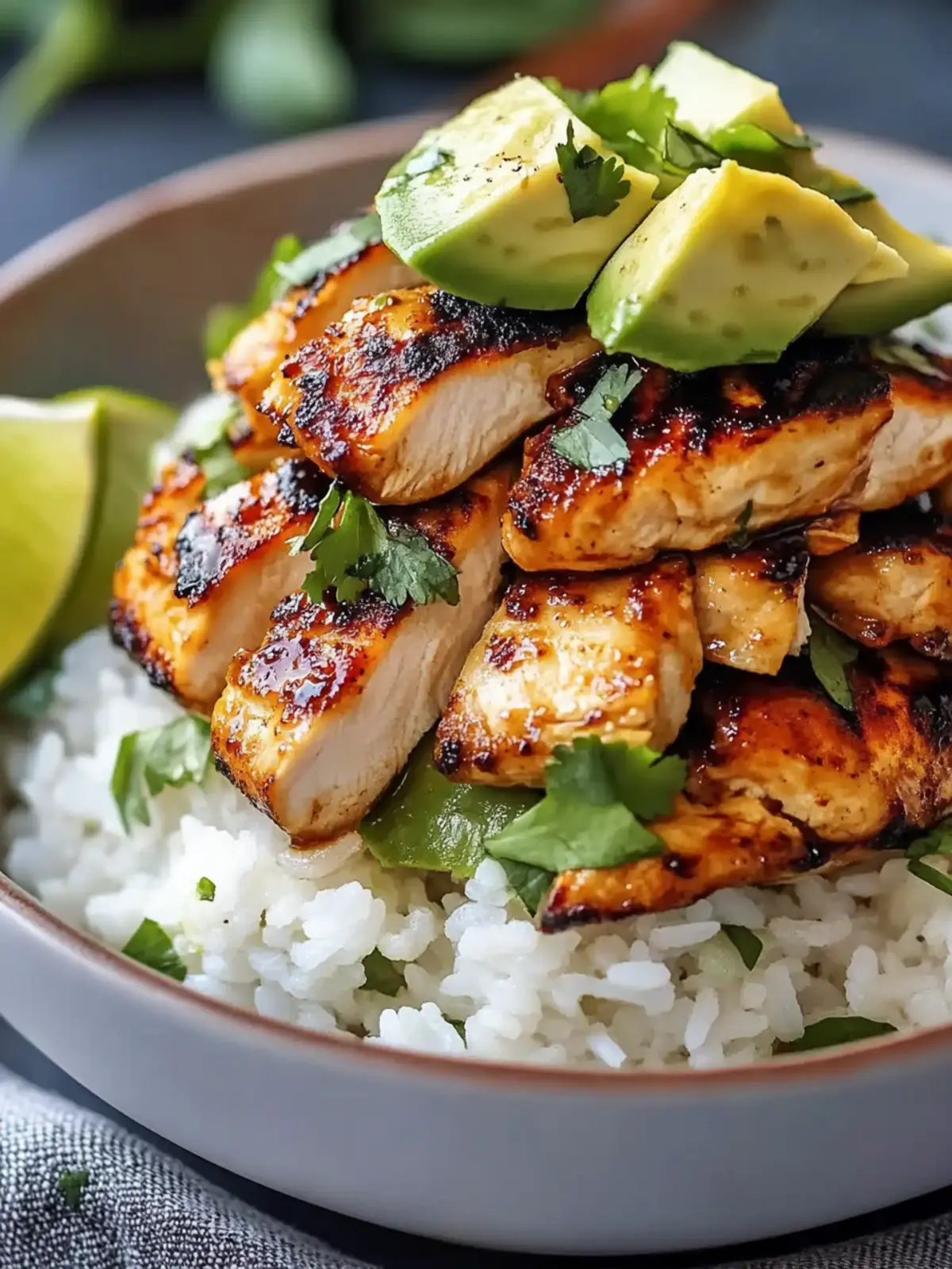 Honey Lime Chicken & Avocado Rice