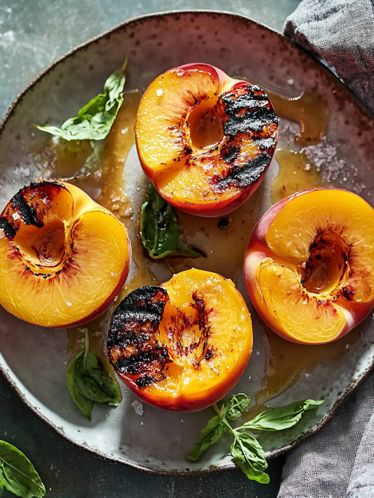 grilled peaches