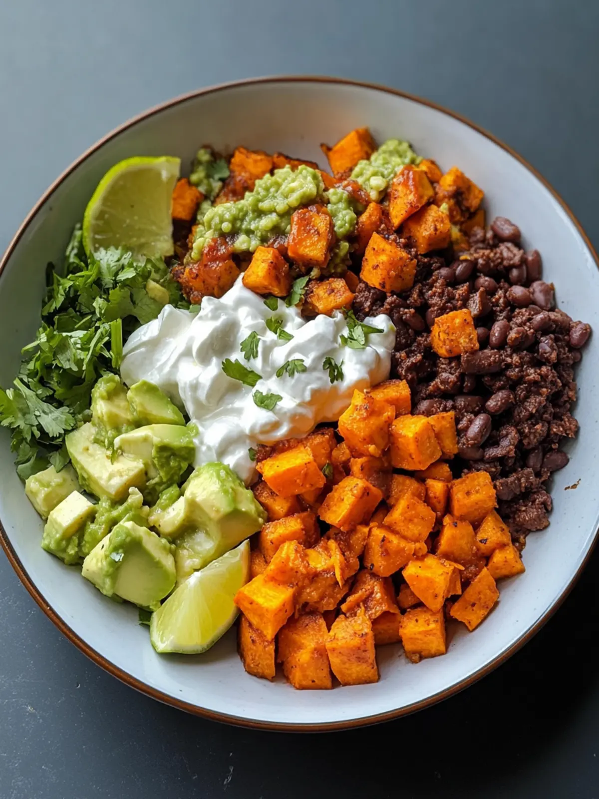 sweet potato taco bowl