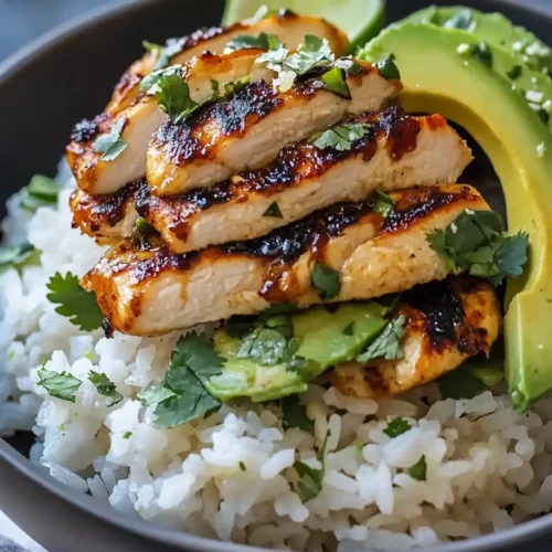 Honey Lime Chicken & Avocado Rice