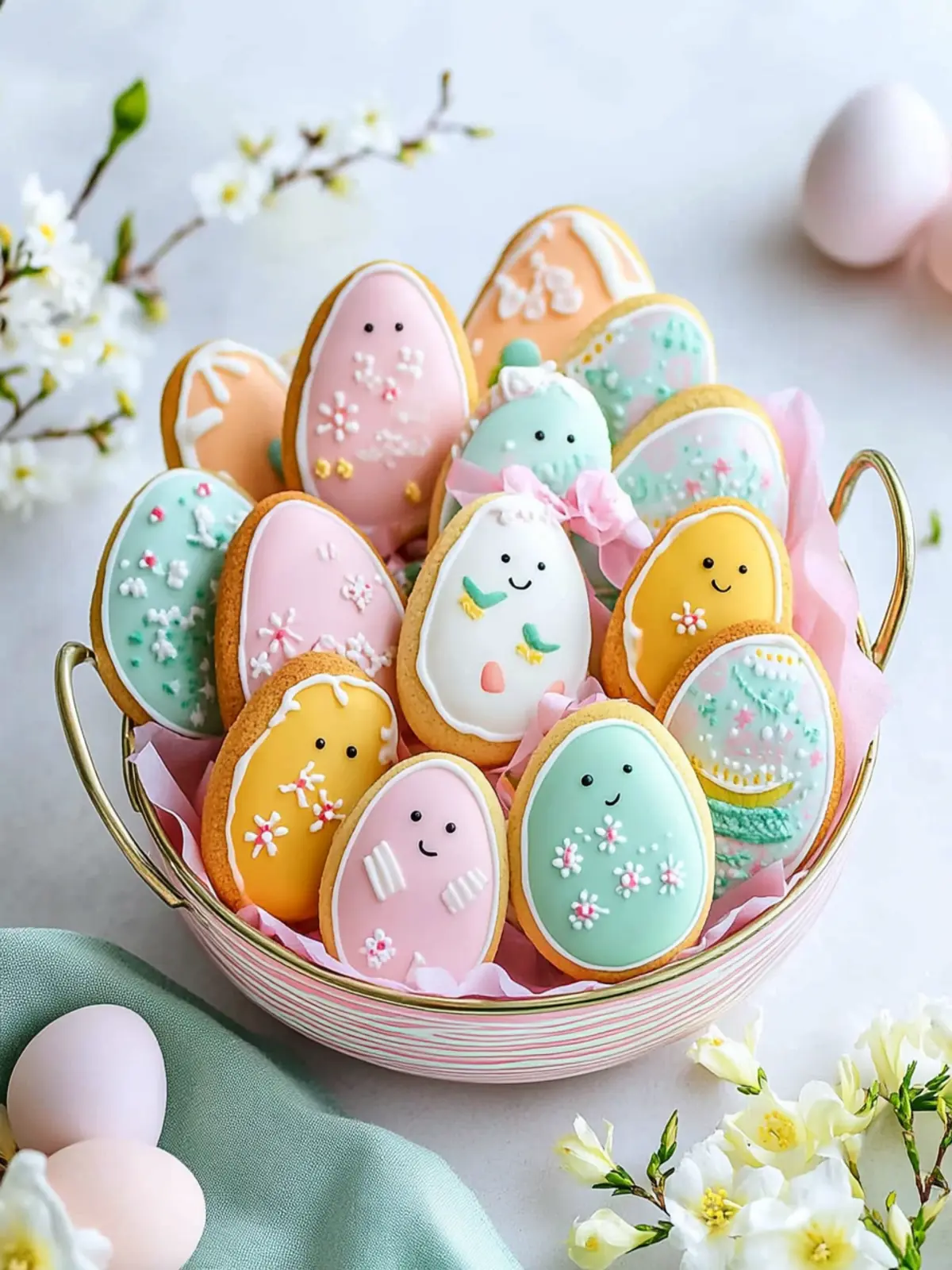 Easter Pastel Sugar Cookies