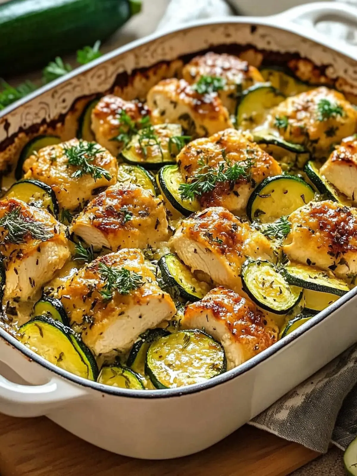 Easy Chicken Zucchini Bake Recipe