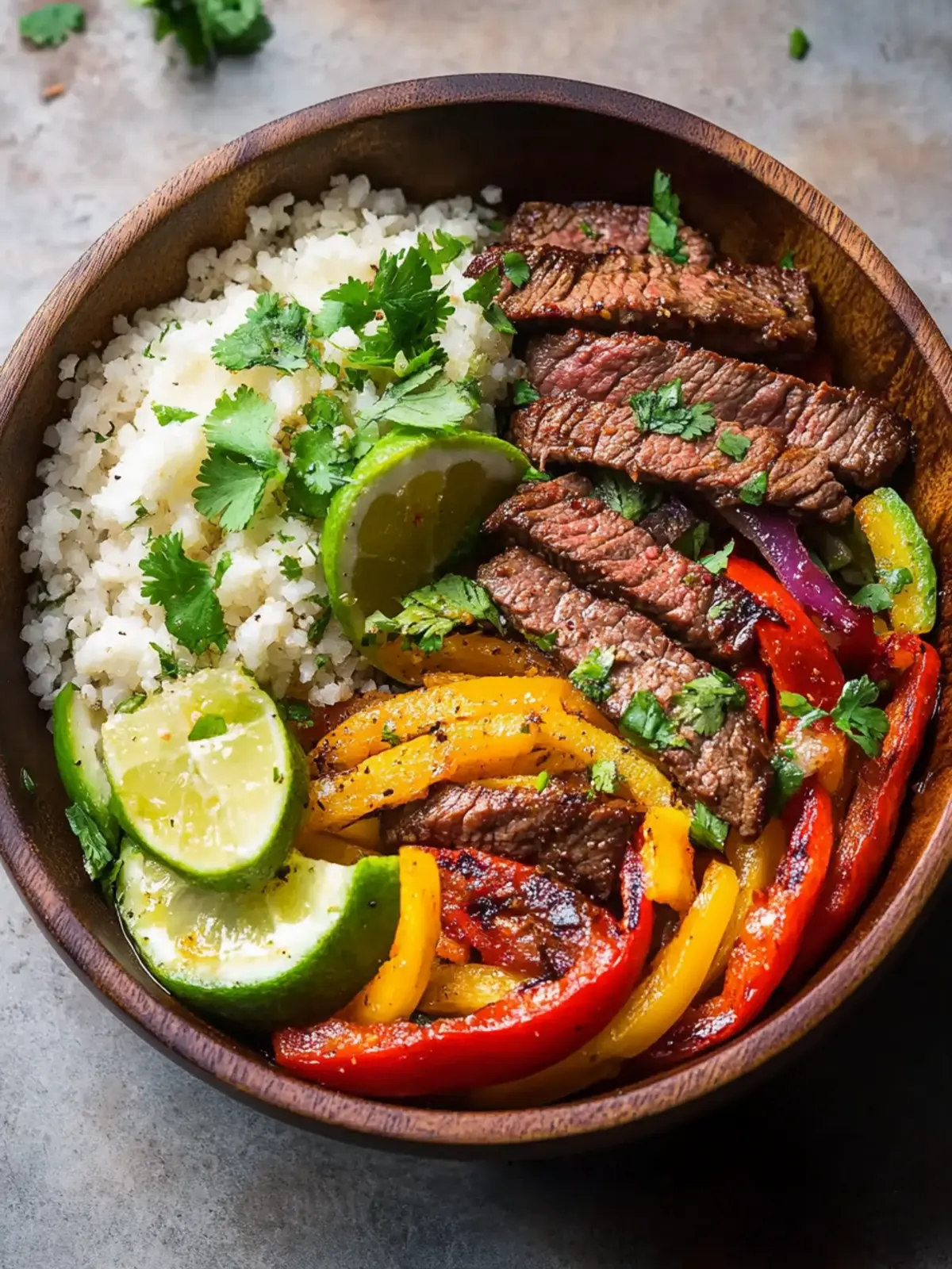 Low Carb Steak Fajita Bowl Recipe