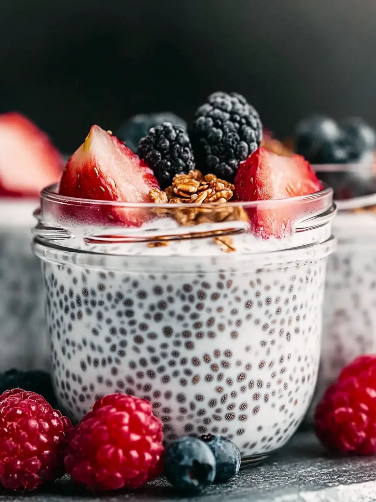chia seed pudding with yogurt