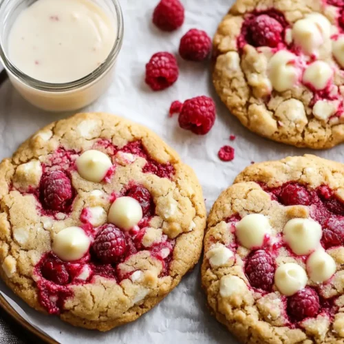 White Chocolate Raspberry Cookies