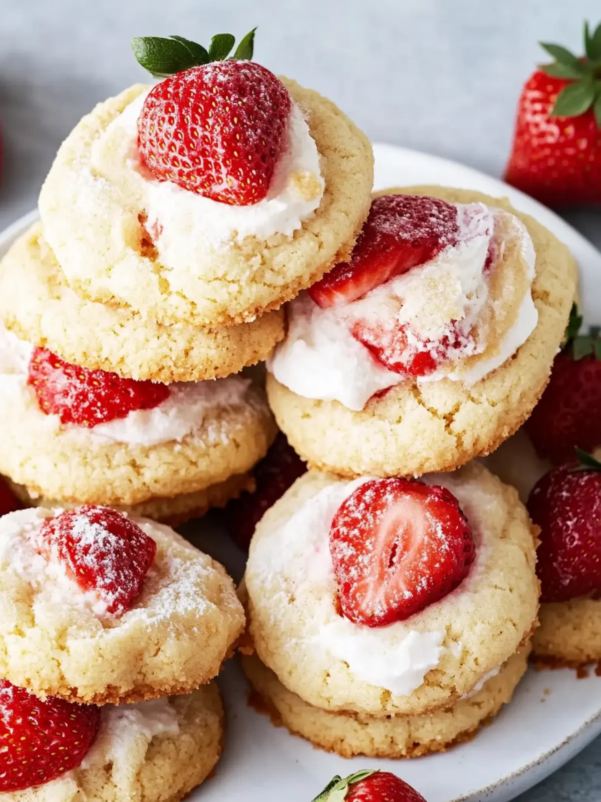 Strawberry Shortcake Cookies