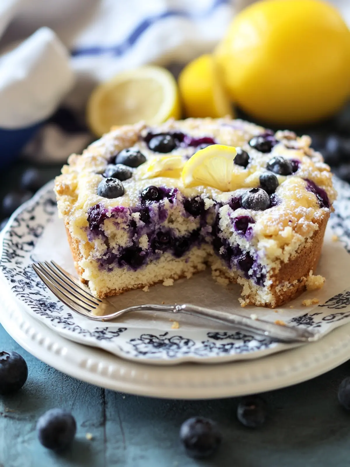 Lemon Blueberry Coffee Cake