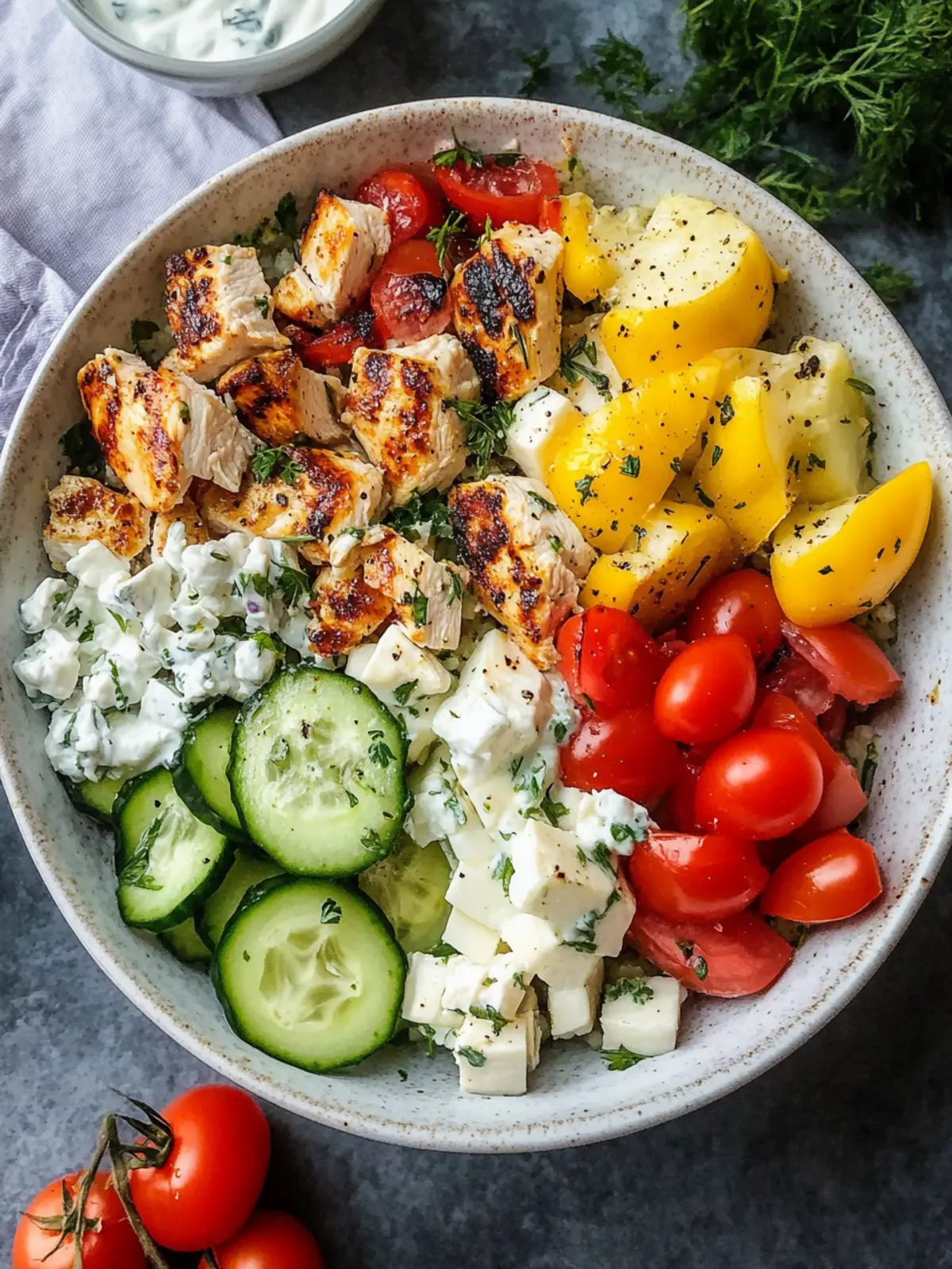 Greek Chicken Bowls