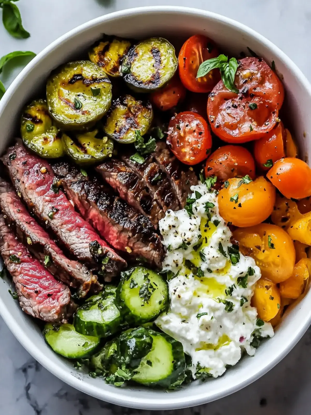 Quick & Easy Mediterranean Steak Bowl Recipe