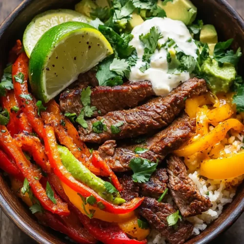 Low Carb Steak Fajita Bowl Recipe