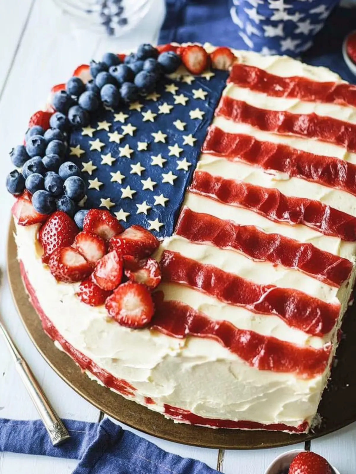 american flag cake
