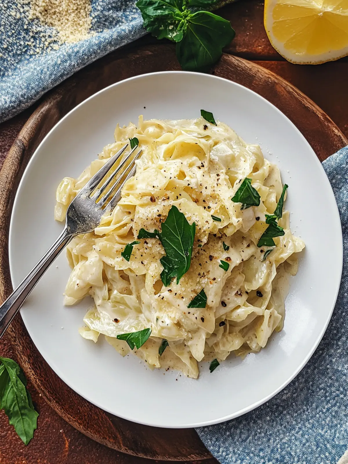 cabbage alfredo recipe