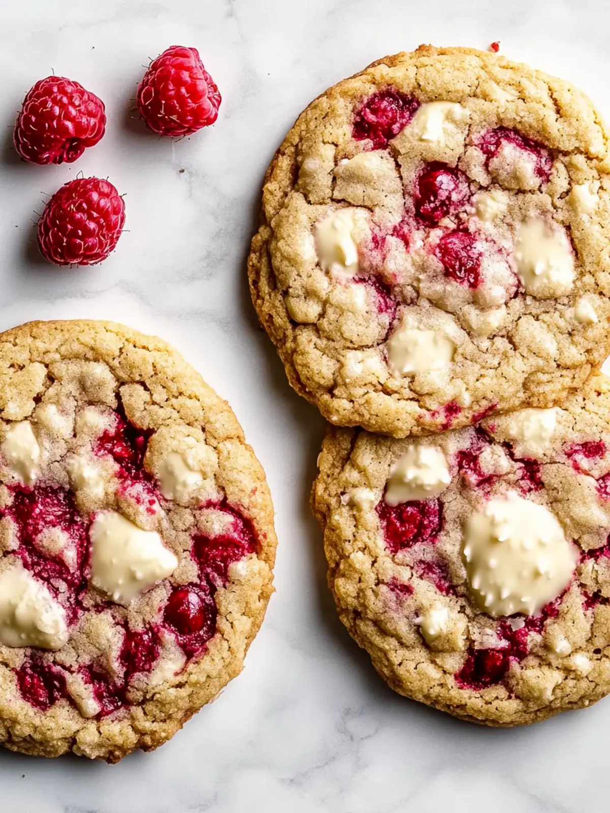 White Chocolate Raspberry Cookies