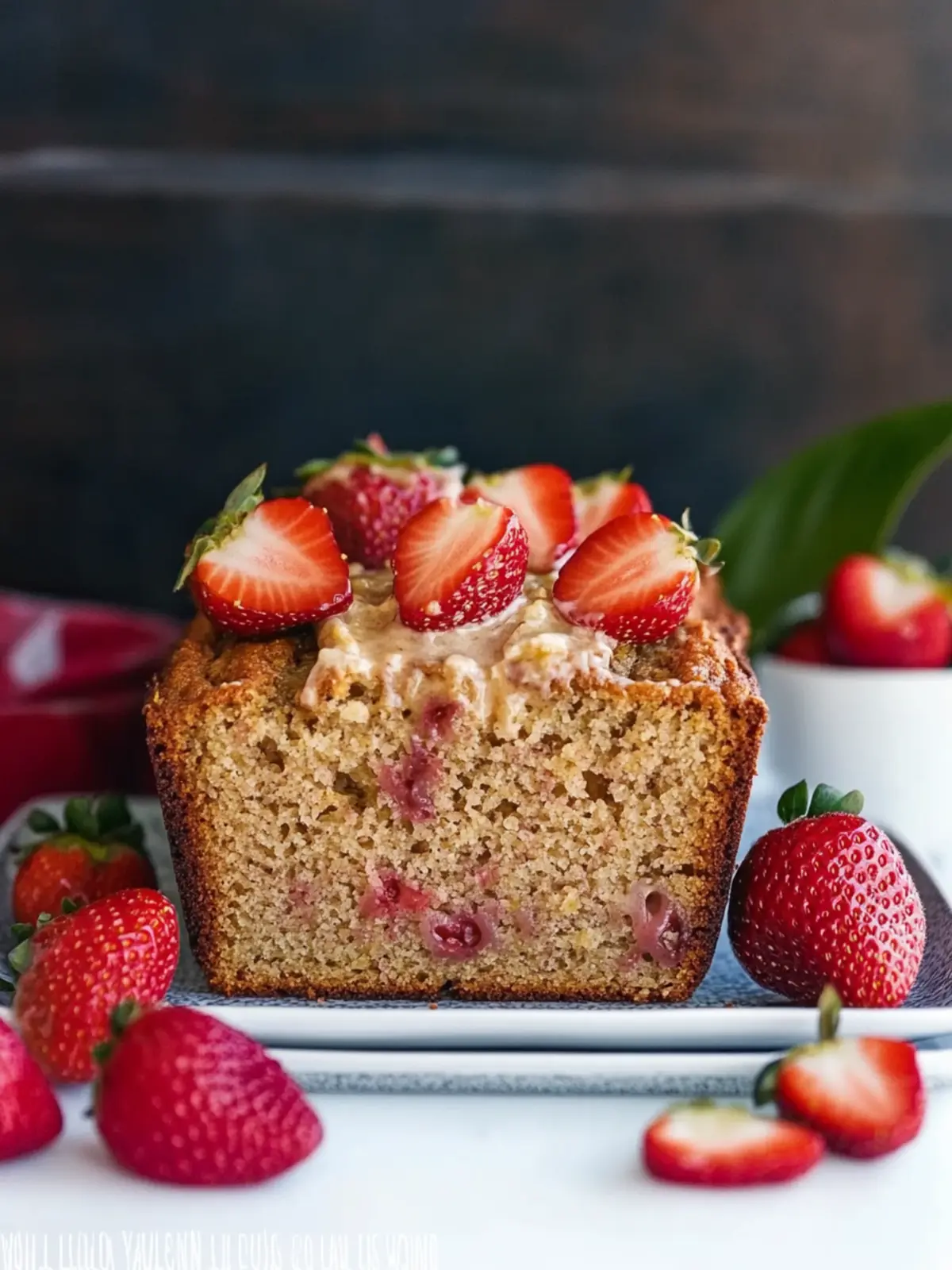 strawberry banana bread