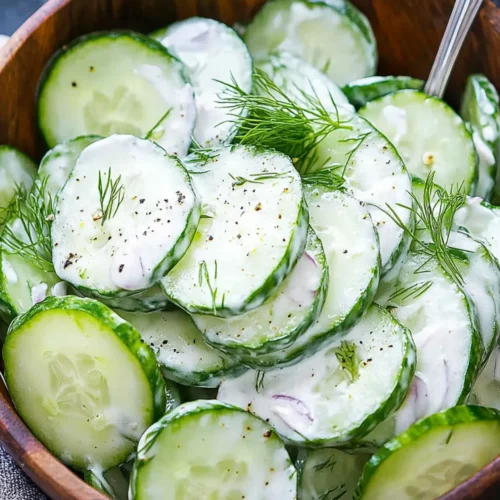 creamy cucumber salad recipe