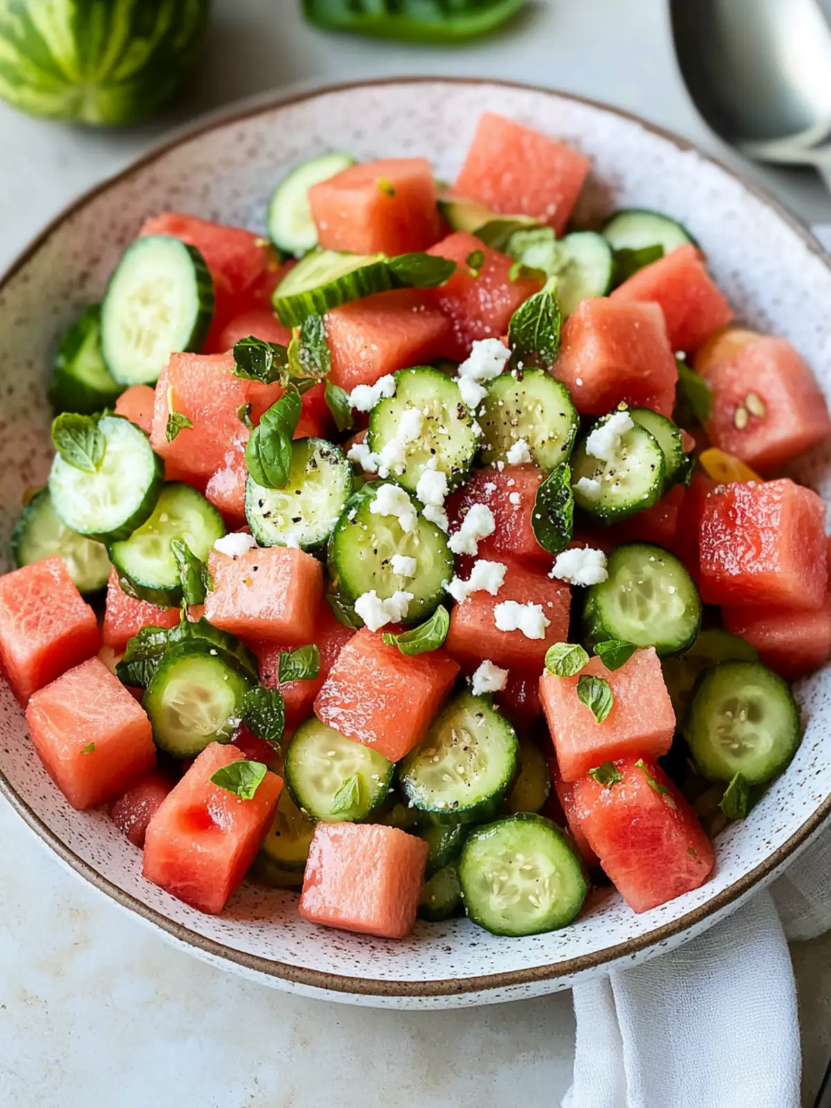 watermelon cucumber salad