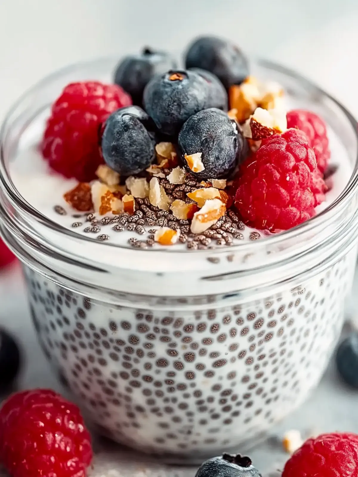 chia seed pudding with yogurt