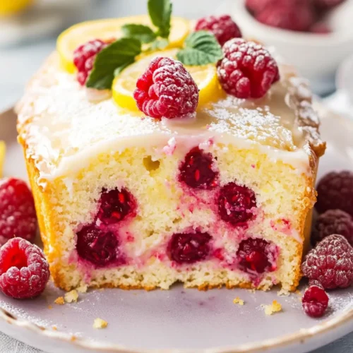 Lemon Raspberry Yogurt Cake