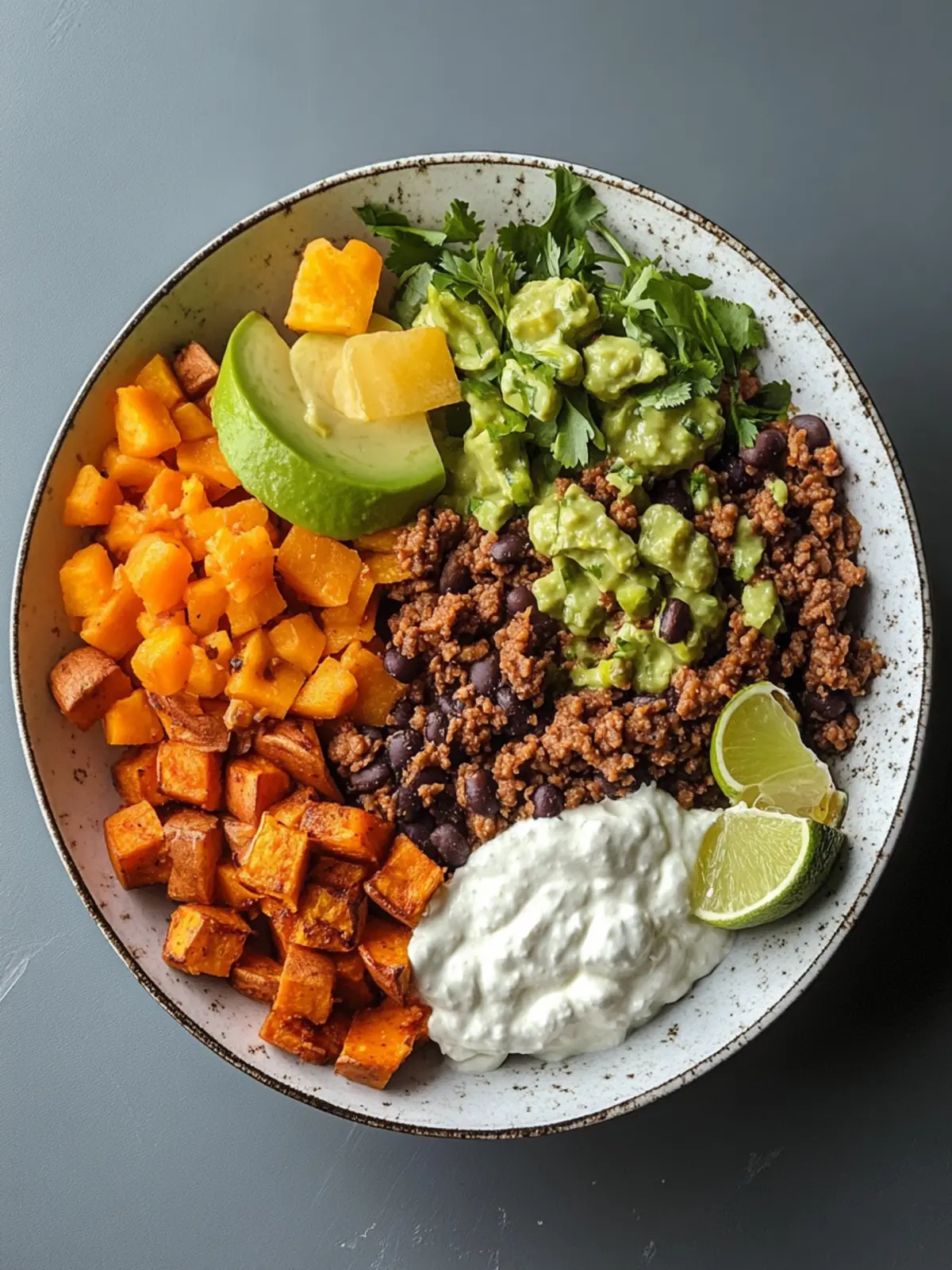 sweet potato taco bowl