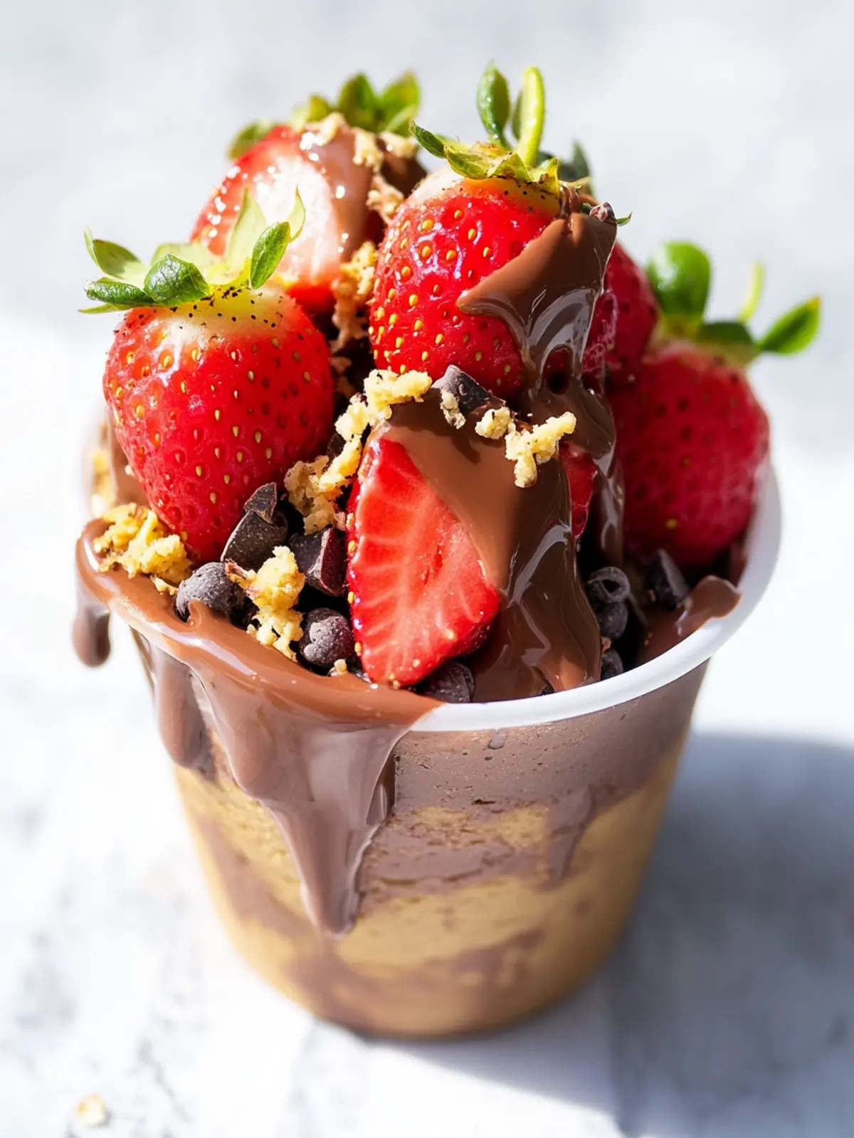 dubai chocolate strawberry cup