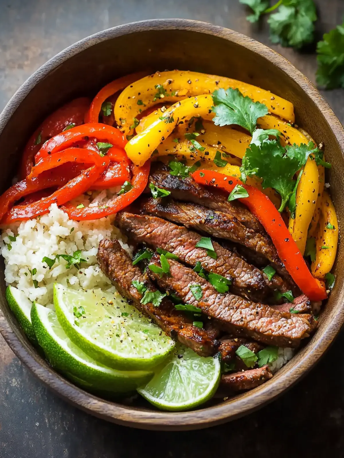 Low Carb Steak Fajita Bowl Recipe