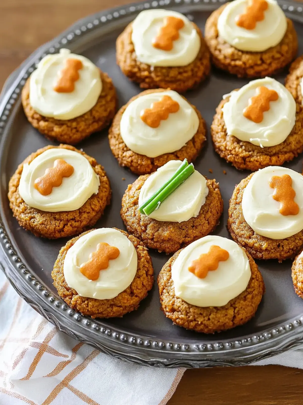 Carrot Cake Cookies with Cream Cheese Frosting
