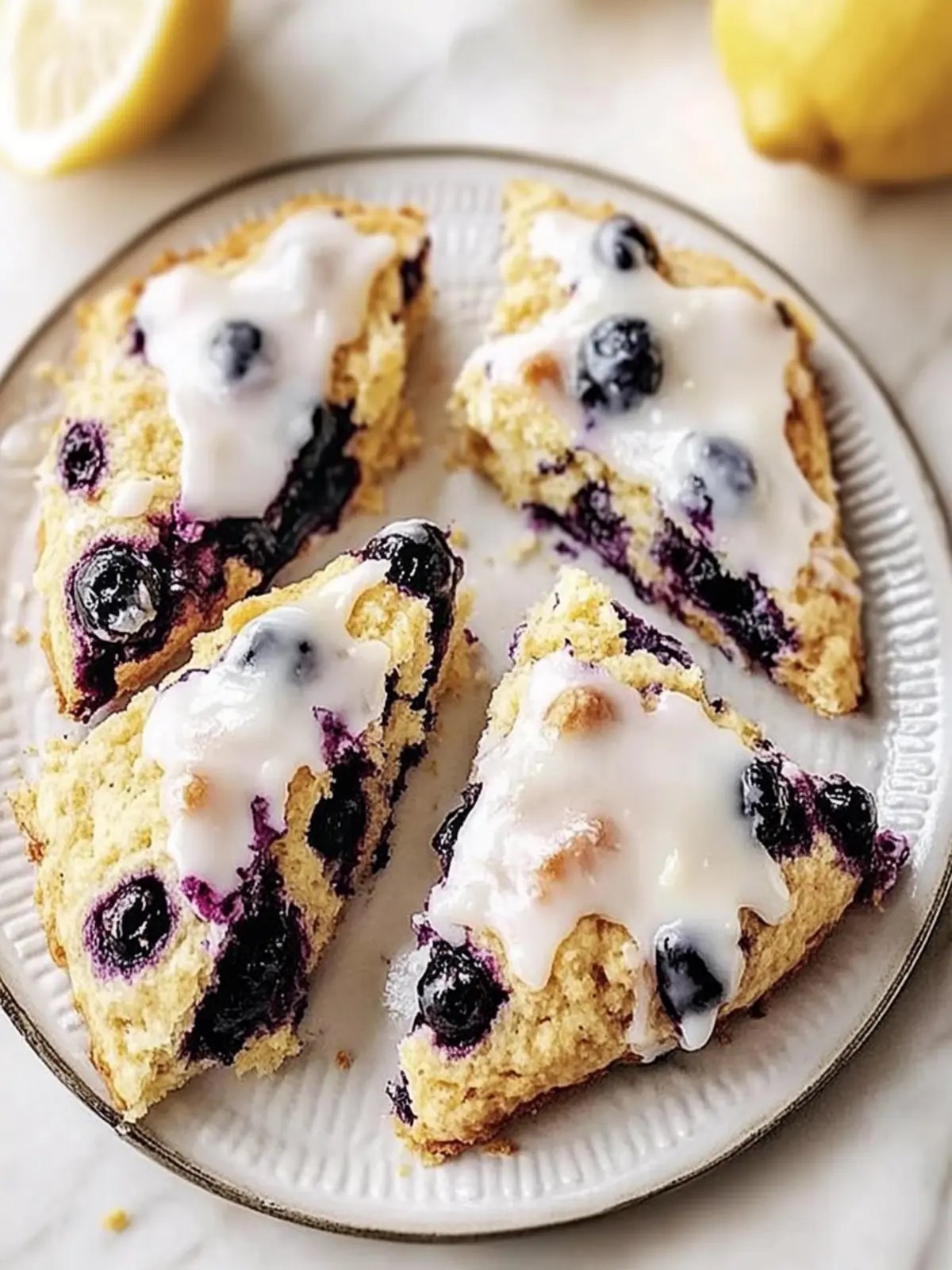 lemon blueberry scones recipe