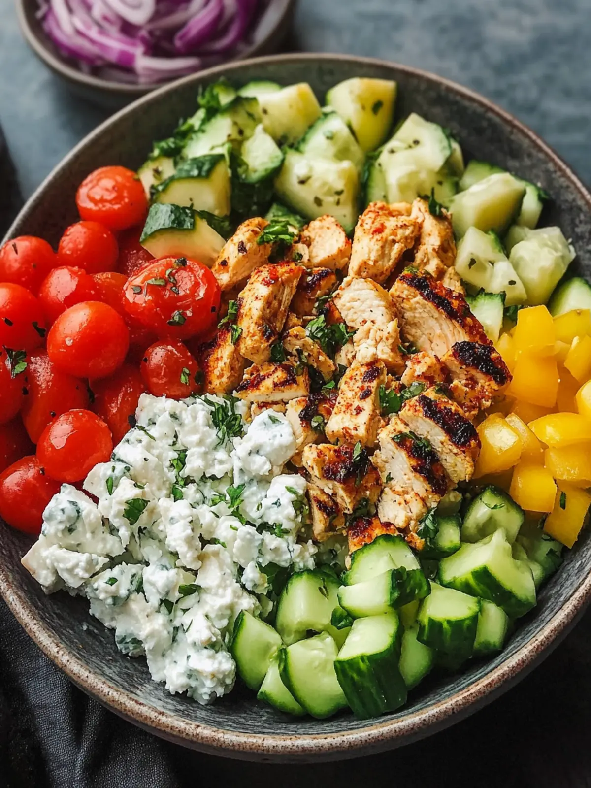 Greek Chicken Bowls