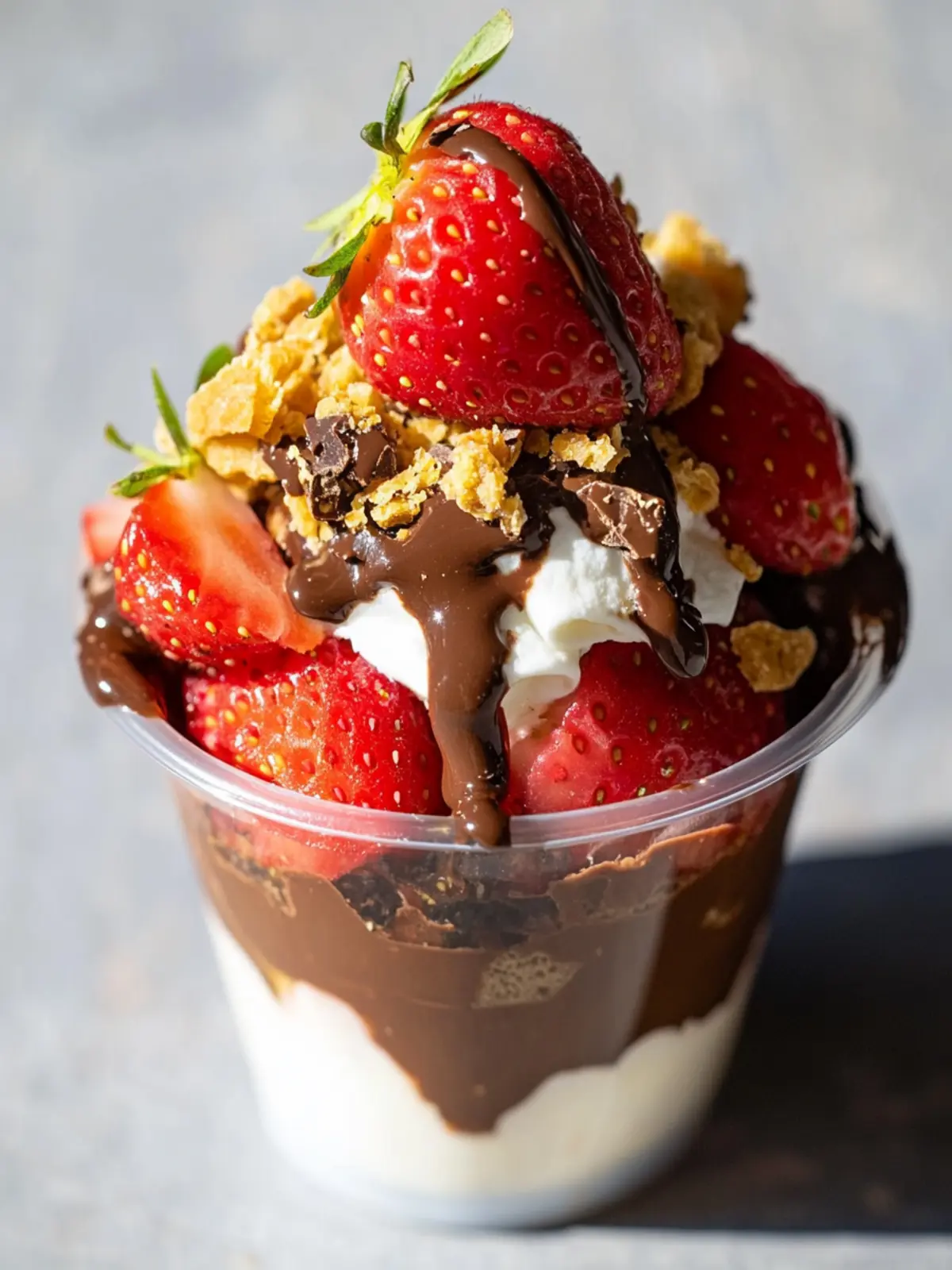dubai chocolate strawberry cup