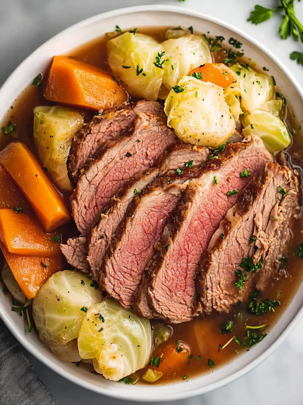 cornbeef cabbage slow cooker