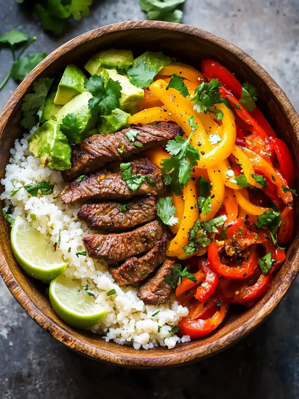 Low Carb Steak Fajita Bowl Recipe