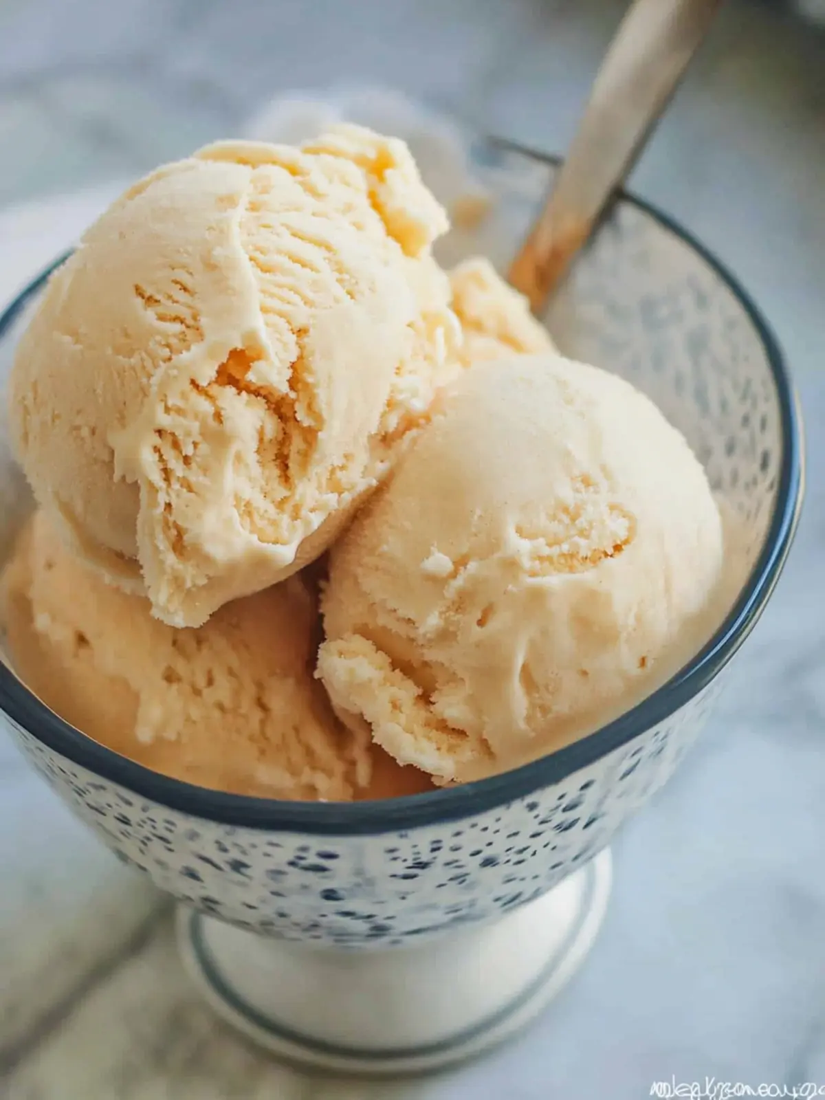 peach ice cream homemade