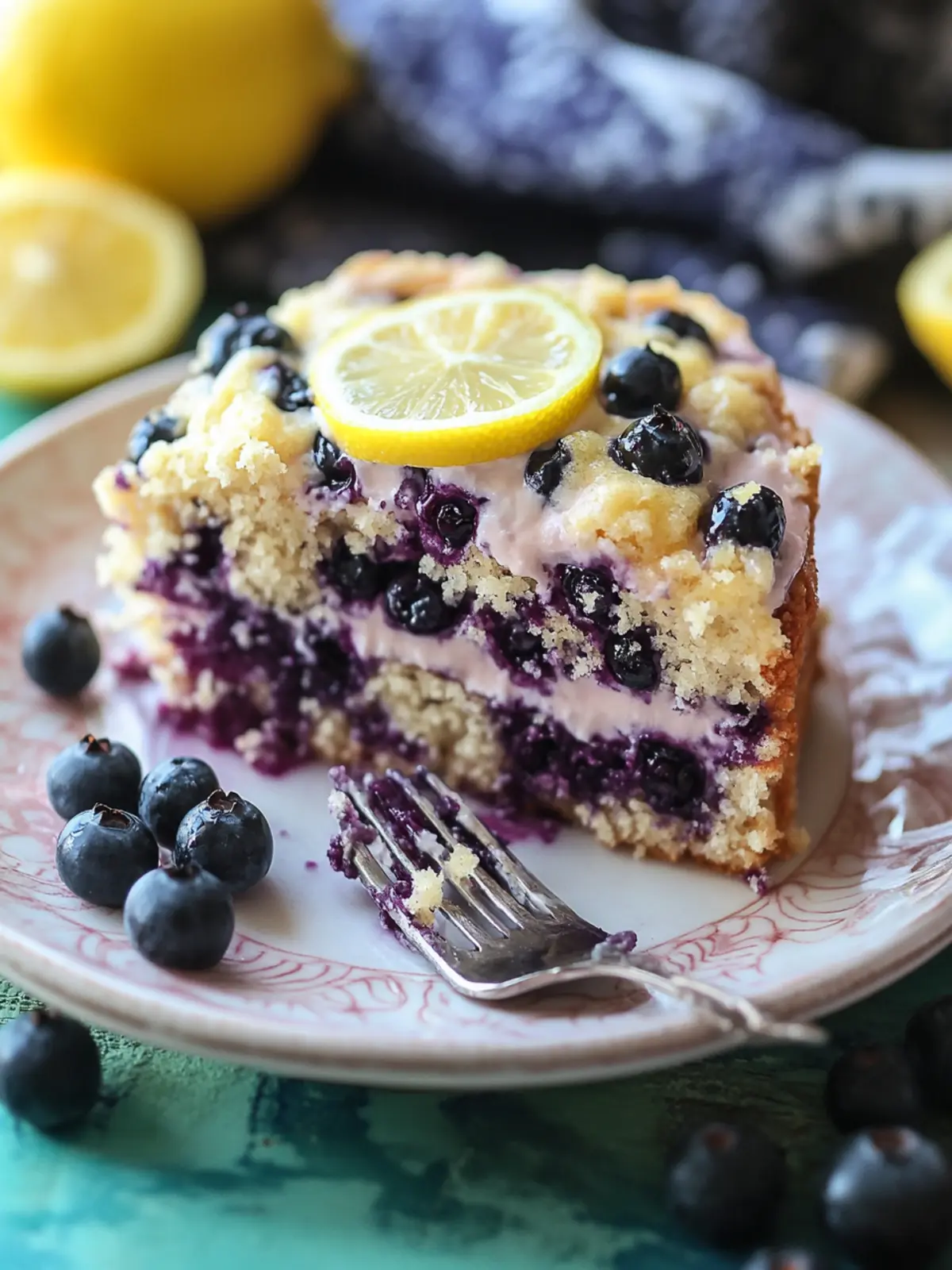 Lemon Blueberry Coffee Cake