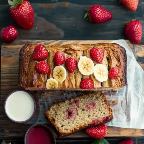 strawberry banana bread