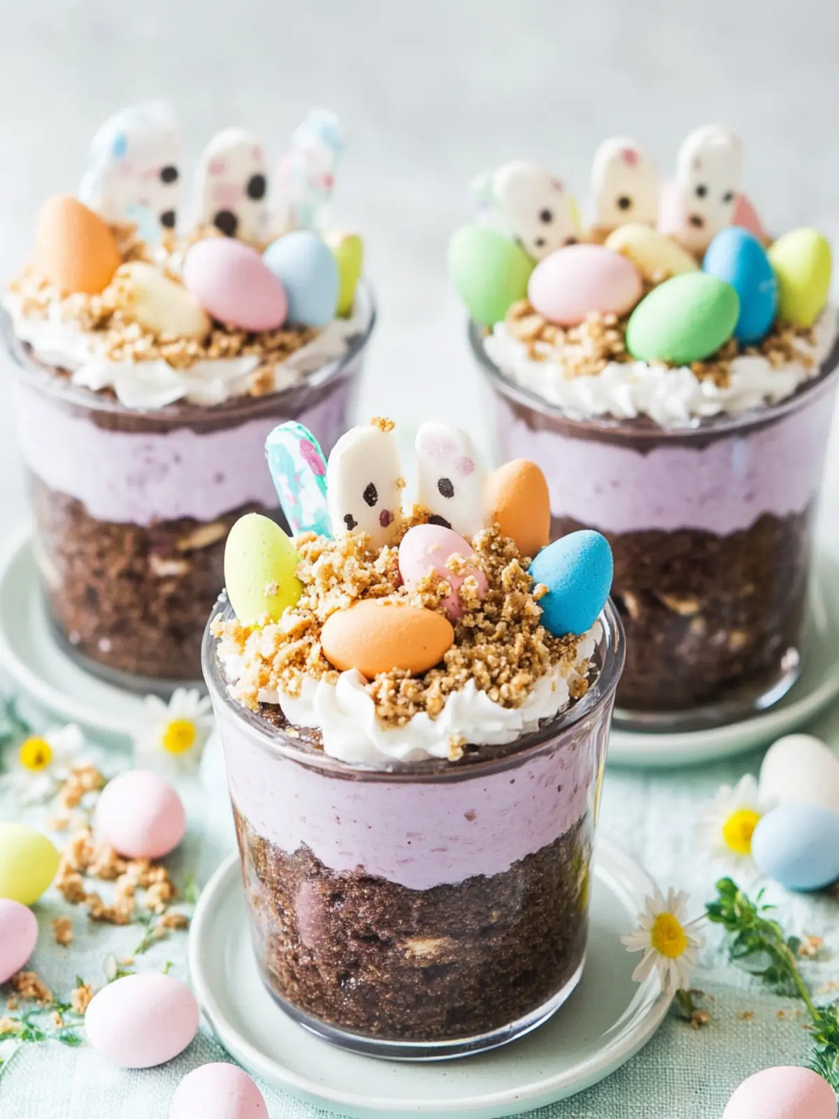 Easter Pudding Dirt Cups